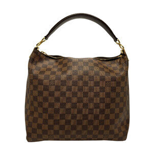 Louis Vuitton Damier Ebene Brown Portobello Shoulder Bag Canvas Ebene Leather